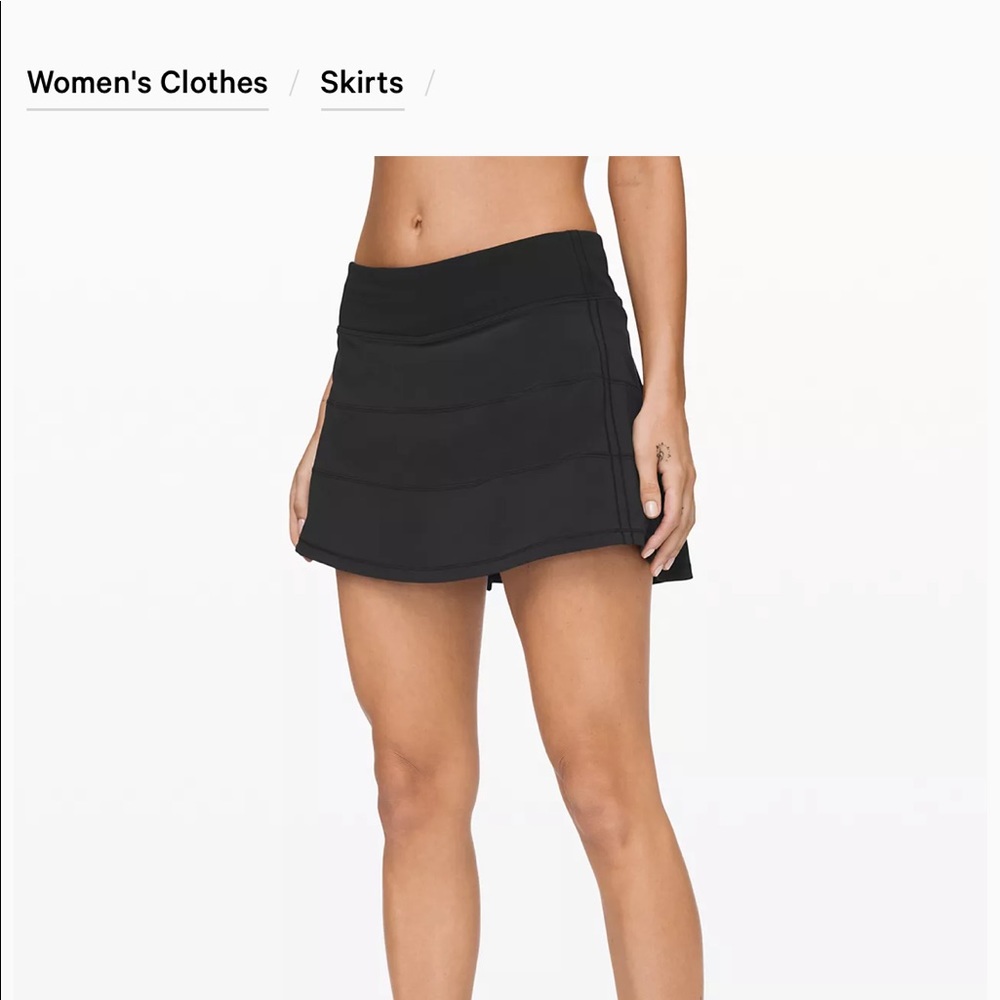 Pace Rival Mid-Rise Skirt 15" Length - Black